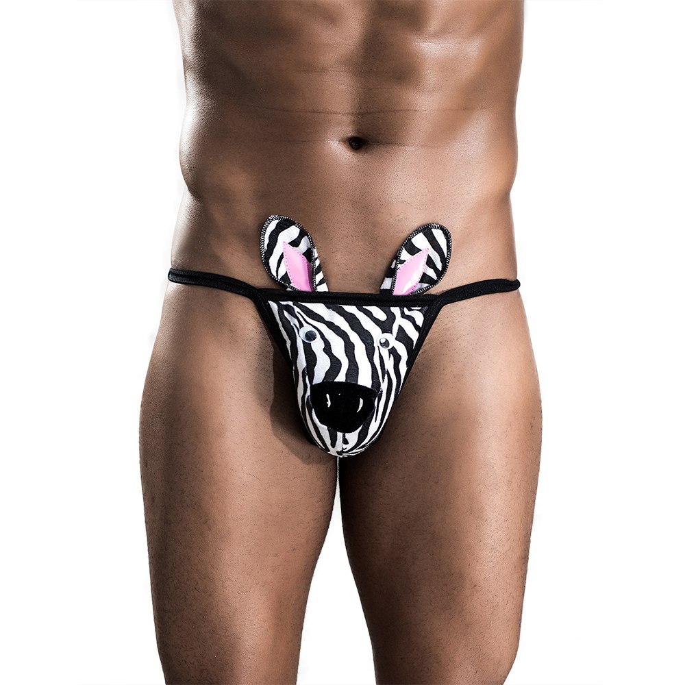 Mens Zebra Sexy G-String – 7272